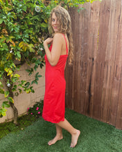 Load image into Gallery viewer, Red Flower Slip Dress
