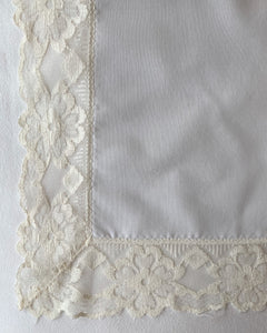 White and Cream Hanky