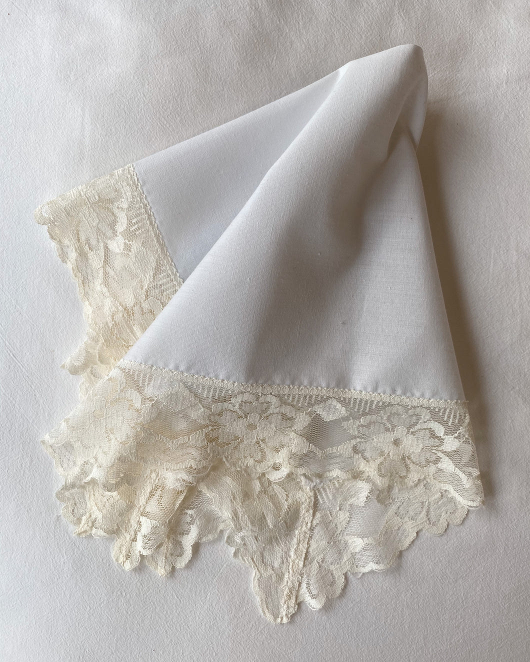 White and Cream Hanky