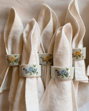 Load image into Gallery viewer, Yellow Rose Napkin Rings
