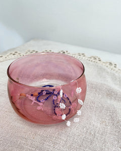 Pink Glass Jar