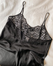 Load image into Gallery viewer, Black Mini Silk Slip
