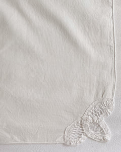 Ten White Leaf Napkins