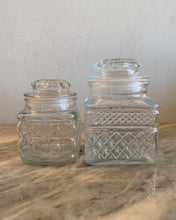 Load image into Gallery viewer, Two Piece Mini Glass Canister Set
