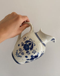 Blue Floral Pitcher