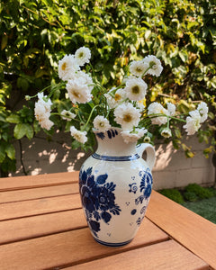 Blue Floral Pitcher