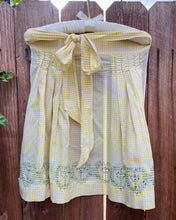 Load image into Gallery viewer, Yellow Gingham Children&#39;s Half Apron
