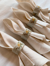 Load image into Gallery viewer, Yellow Rose Napkin Rings
